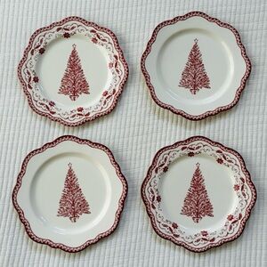 Threshold designed with Studio McGee  Christmas Tree Salad Plates 4 pk